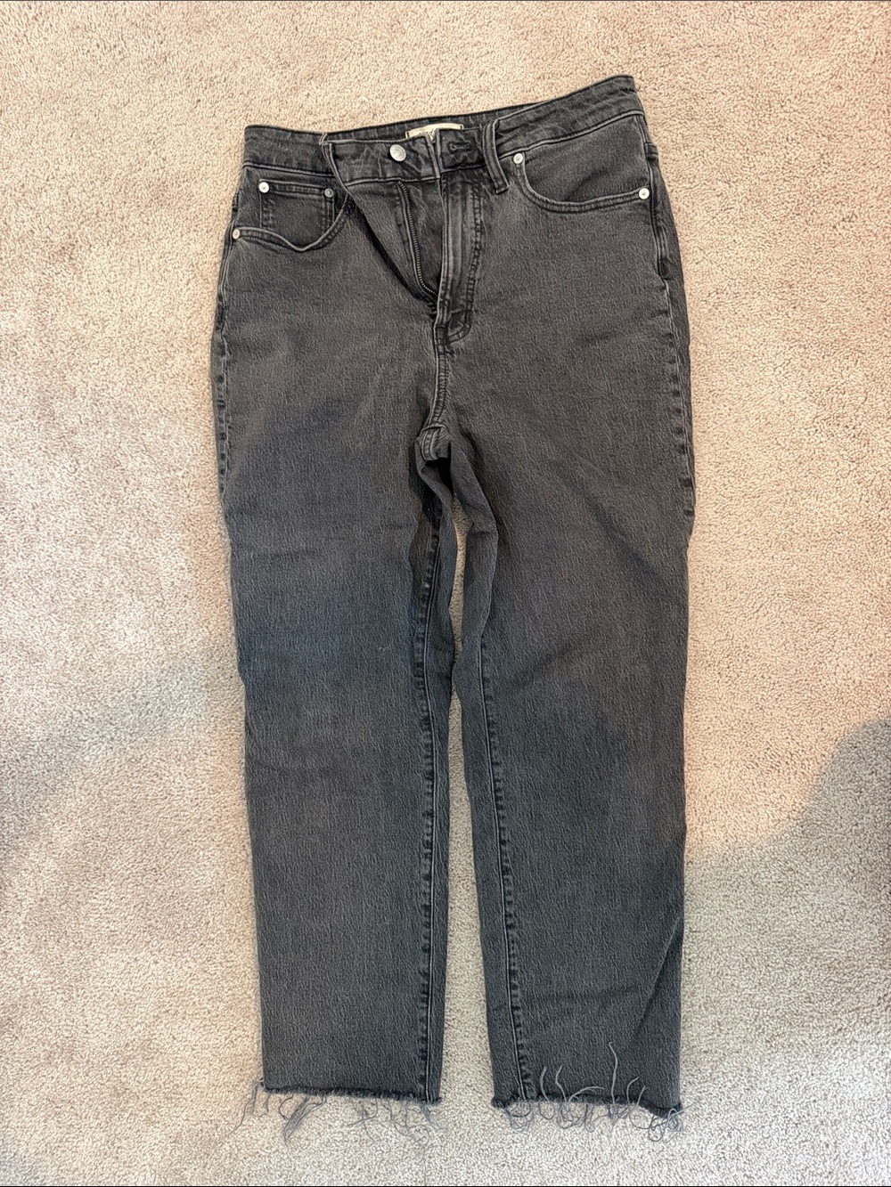 Women’s Black High-Rise Straight Jeans